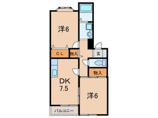 エクレールⅡの物件間取画像